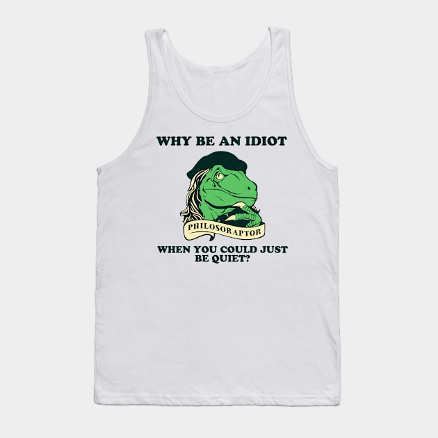 Philosoraptor Tank Top by Benny93500